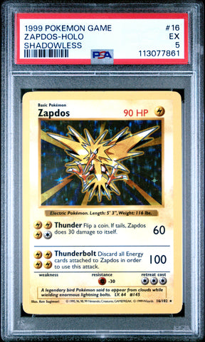 PSA EX 5 Zapdos-Holo (16/102) [Game] - 113077861