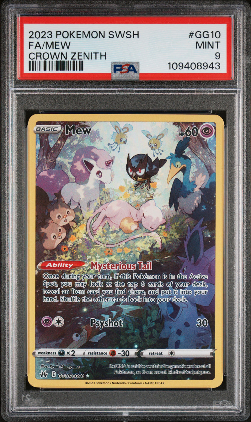 PSA MINT 9 Mew(GG10/GG70) [Sword And Shield Crown Zenith] - 109408943