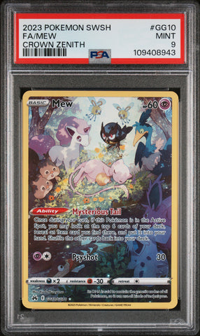 PSA MINT 9 Mew(GG10/GG70) [Sword And Shield Crown Zenith] - 109408943