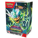 Pokémon Trading Card Game Build & Battle Box for the Scarlet & Violet Twilight Masquerade expansion, featuring a crystal-like green Pokémon with glowing yellow energy effects on the packaging.