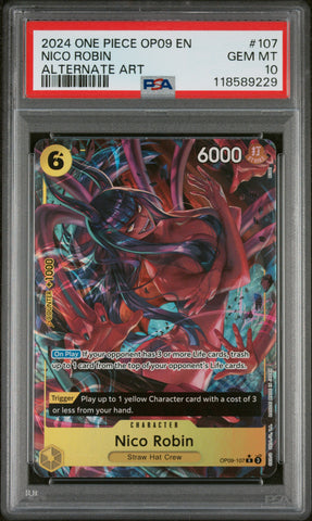 PSA GEM MT 10 Nico Robin [Op09-Emperors In The New World] - 118589229