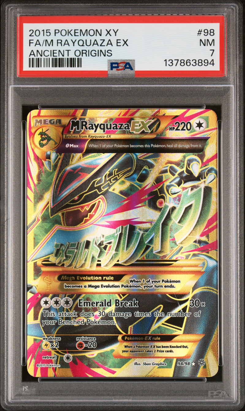 PSA NM 7 M Rayquaza Ex (98/98) [Xy Ancient Origins] - 137863894