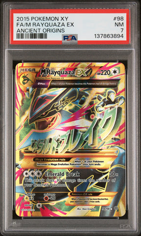 PSA NM 7 M Rayquaza Ex (98/98) [Xy Ancient Origins] - 137863894