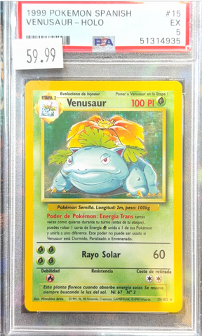 PSA EX 5 Venusaur-Holo (15/102) [Spanish] - 51314935