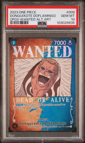 PSA GEM MT 10 Donquixote Doflamingo (Wanted Poster) [Pillars of Strength] - 103026635