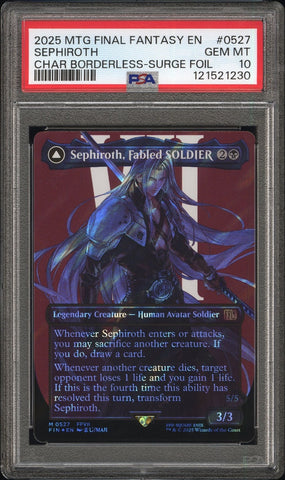 PSA GEM MT 10 Sephiroth [Magic The Gathering Final Fantasy] - 121521230
