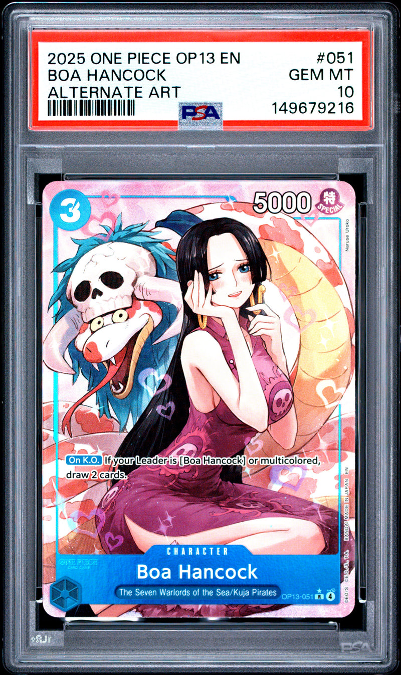 PSA GEM MT 10 Boa Hancock [Op13-Carrying On His Will] - 149679216