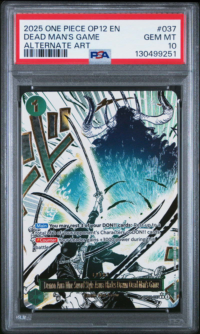 PSA GEM MT 10 Dead Man'S Game [Op12-Legacy Of The Master] - 130499251