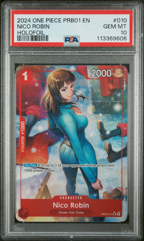 PSA GEM MT 10 Nico Robin [Prb01-Premium Booster -The Best-] - 113369606