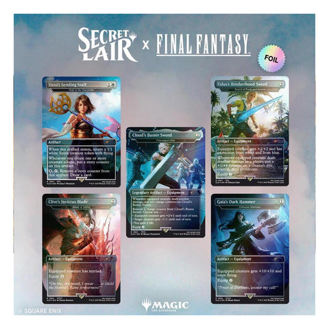 Magic the Gathering: Secret Lair x FINAL FANTASY: Weapons - Rainbow Foil Edition