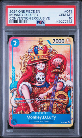 PSA GEM MT 10 Monkey D. Luffy [Promos] - 149277612