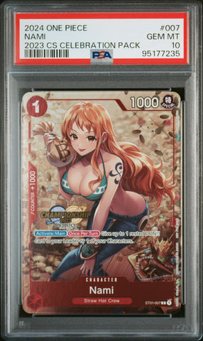 PSA GEM MT 10 Nami [Championship 2023 Celebration Pack] - 95177235