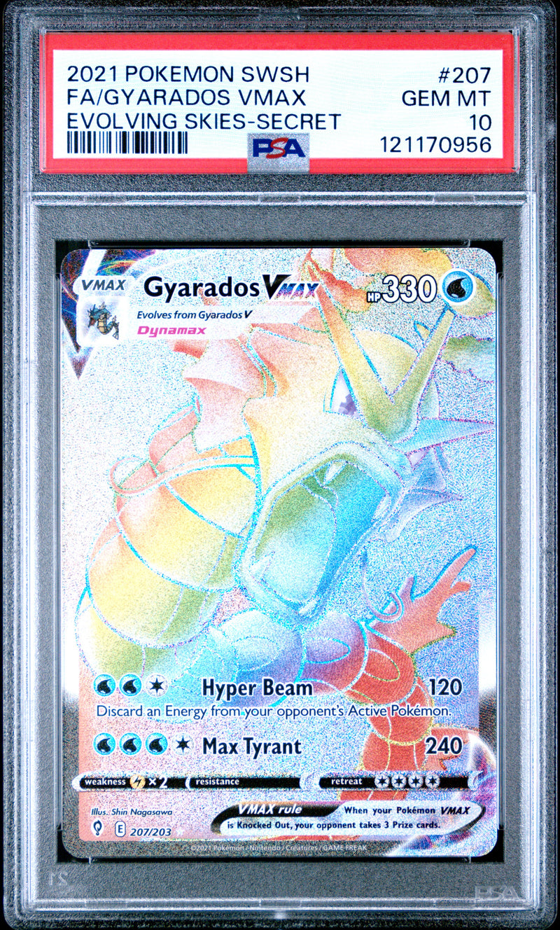 PSA GEM MT 10 Gyarados VMAX (207/203) [Sword & Shield: Evolving Skies] - 121170956