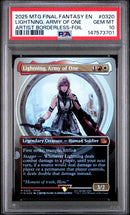 PSA GEM MT 10 Lightning, Army Of One[Magic The Gathering Final Fantasy] - 147573701