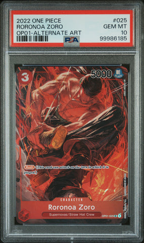 PSA GEM MT 10 Roronoa Zoro [Op01-Romance Dawn] - 99986185