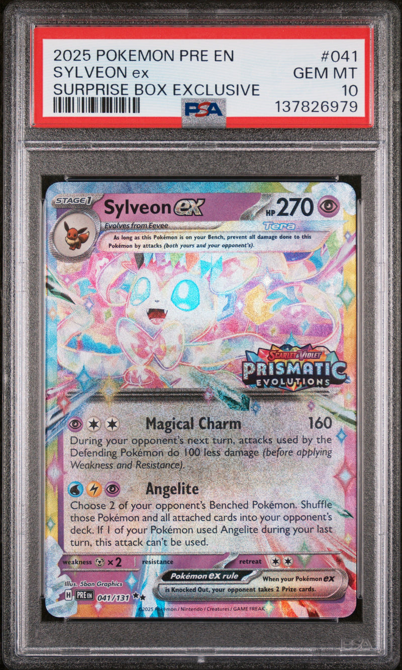 PSA GEM MT 10 Sylveon Ex(41/131) [Pre En-Prismatic Evolutions] - 137826979