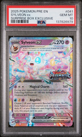 PSA GEM MT 10 Sylveon Ex(41/131) [Pre En-Prismatic Evolutions] - 137826979