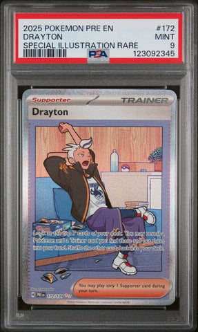 PSA MINT 9 Drayton (172/131) [Pre En-Prismatic Evolutions] - 123092345