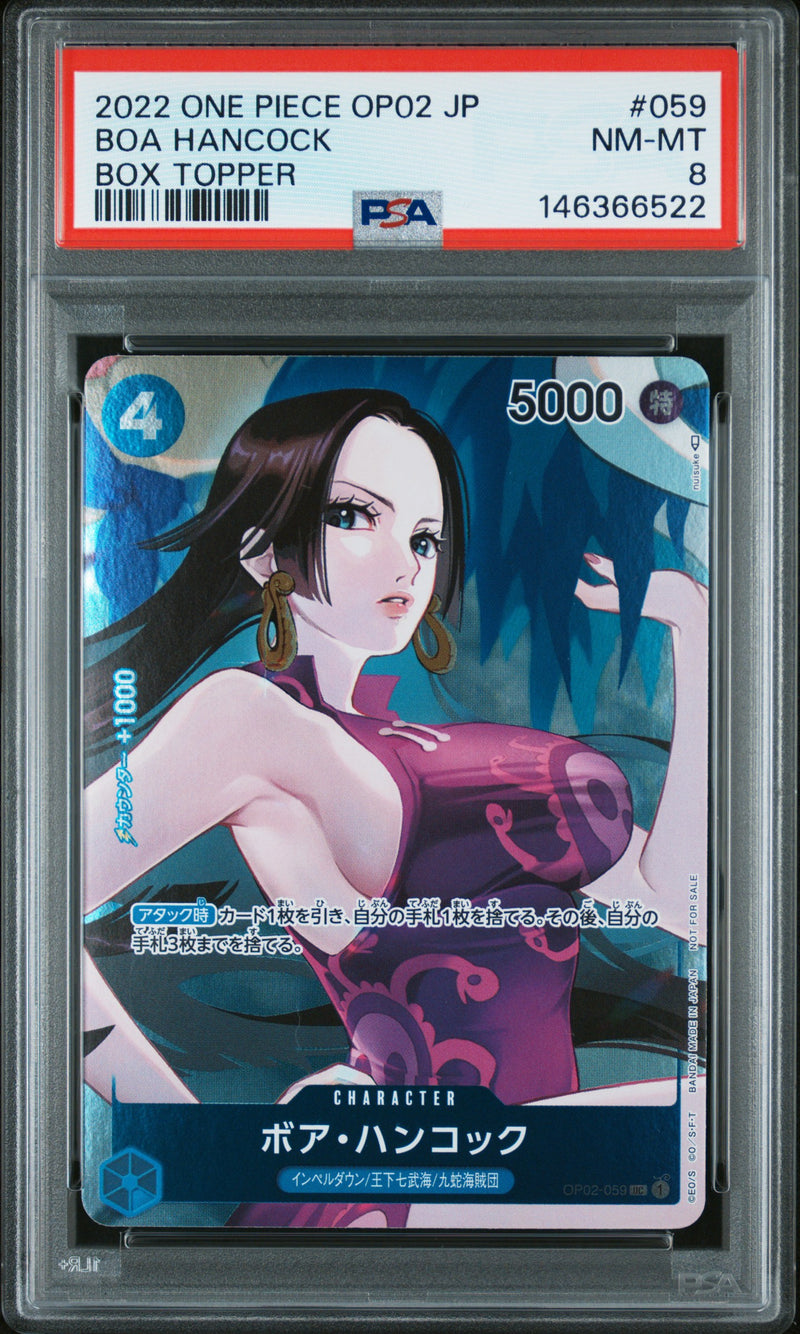 PSA NM-MT 8 Boa Hancock [Japanese Op02-Paramount War] - 146366522
