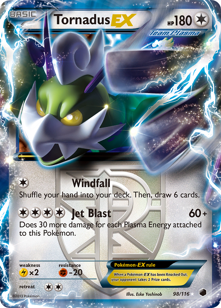 Tornadus EX (98/116) [Black & White: Plasma Freeze]