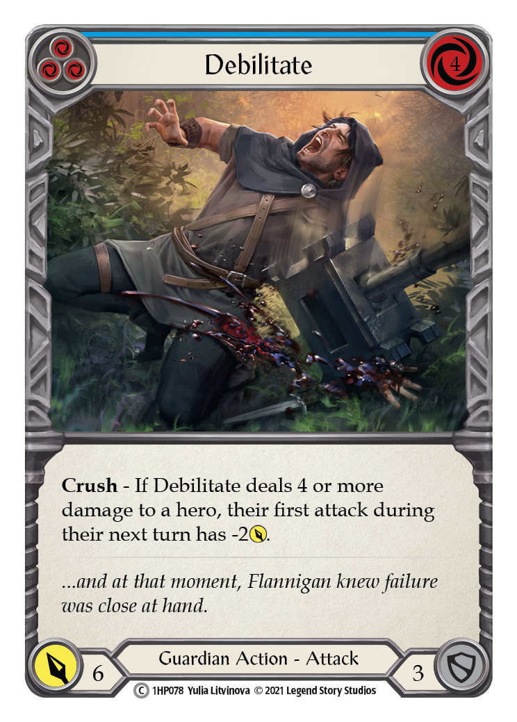 Debilitate (Blue) [1HP078] (History Pack 1)