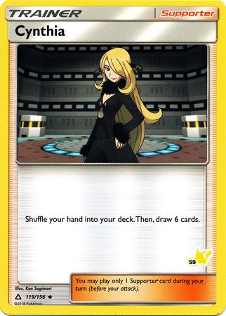 Cynthia (119/156) (Pikachu Stamp