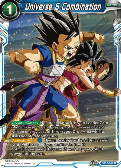 Universe 6 Combination (BT15-059) [Saiyan Showdown]