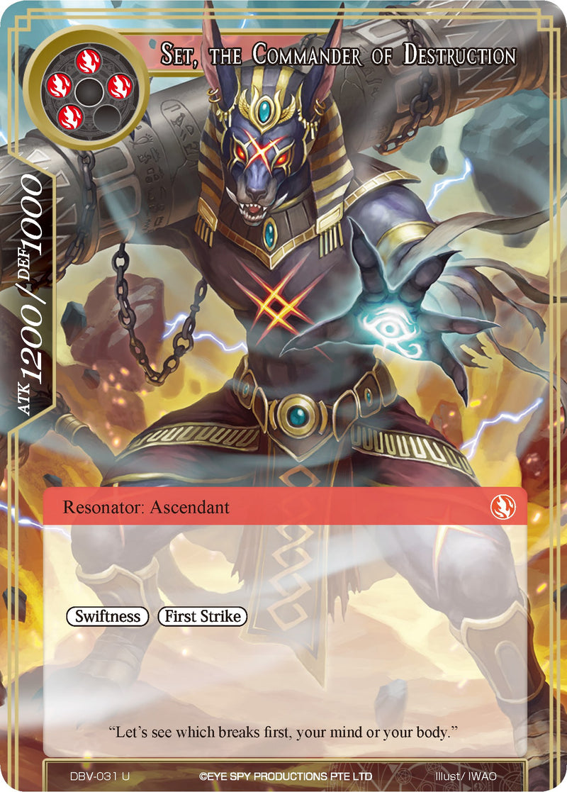 Set, The Commander Of Destruction (DBV-031) [The Decisive Battle of Valhalla]