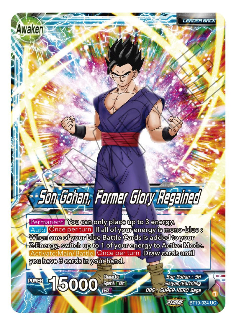 Son Gohan // Son Gohan, Former Glory Regained (BT19-034) [Fighter's Am Son Gohan // Son Gohan, Former Glory Regained (BT19-034) [Fighter's Am