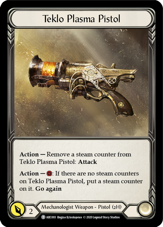 Teklo Plasma Pistol [U-ARC003] (Arcane Rising Unlimited)  Unlimited Normal