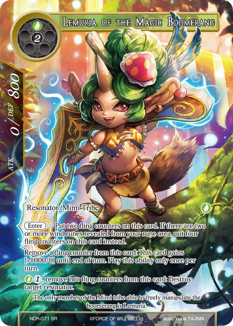 Lemuria of the Magic Boomerang (Full Art) (NDR-071) [New Dawn Rises]