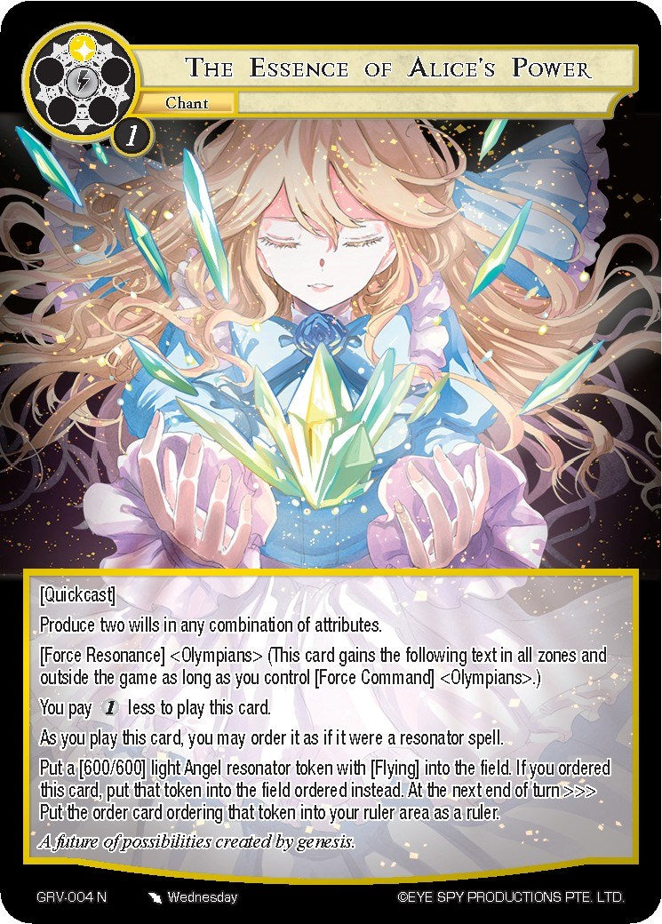 The Essence of Alice's Power (GRV-004) [Game of Gods: Revolution]