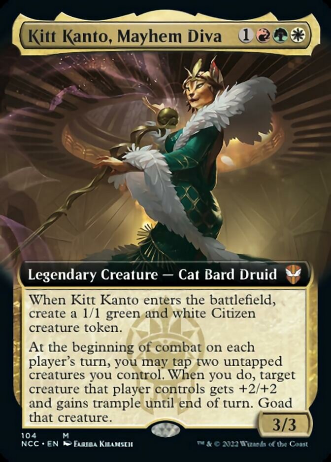 Kitt Kanto, Mayhem Diva (Extended Art) [Streets of New Capenna Commander]