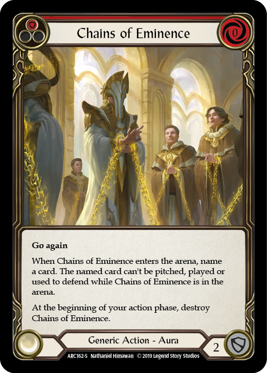 Chains of Eminence [ARC162-S] (Arcane Rising)  1st Edition Normal