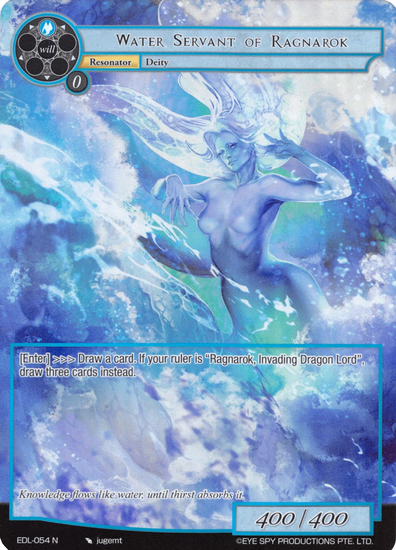 Water Servant of Ragnarok (Full Art) (EDL-054) [The Epic of the Dragon Lord]