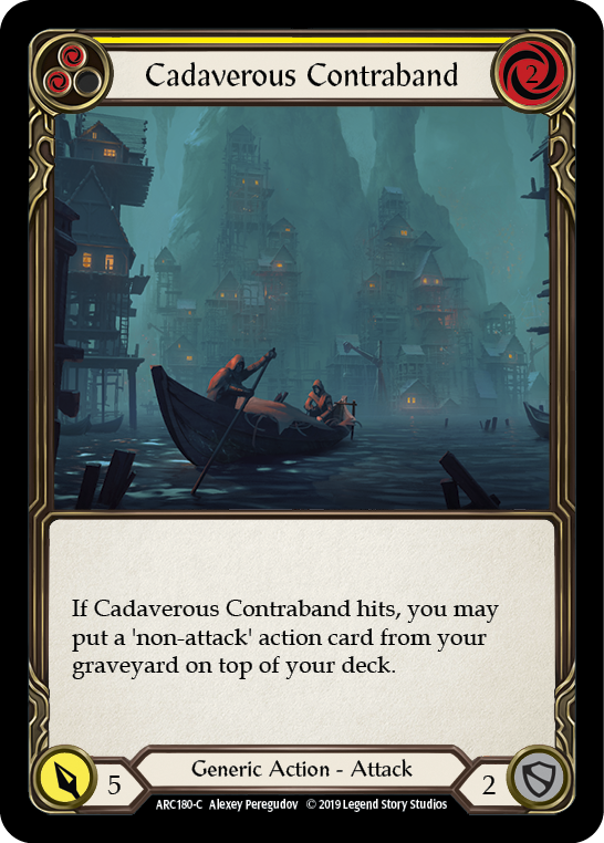 Cadaverous Contraband (Yellow) [ARC180-C] (Arcane Rising)  1st Edition Normal