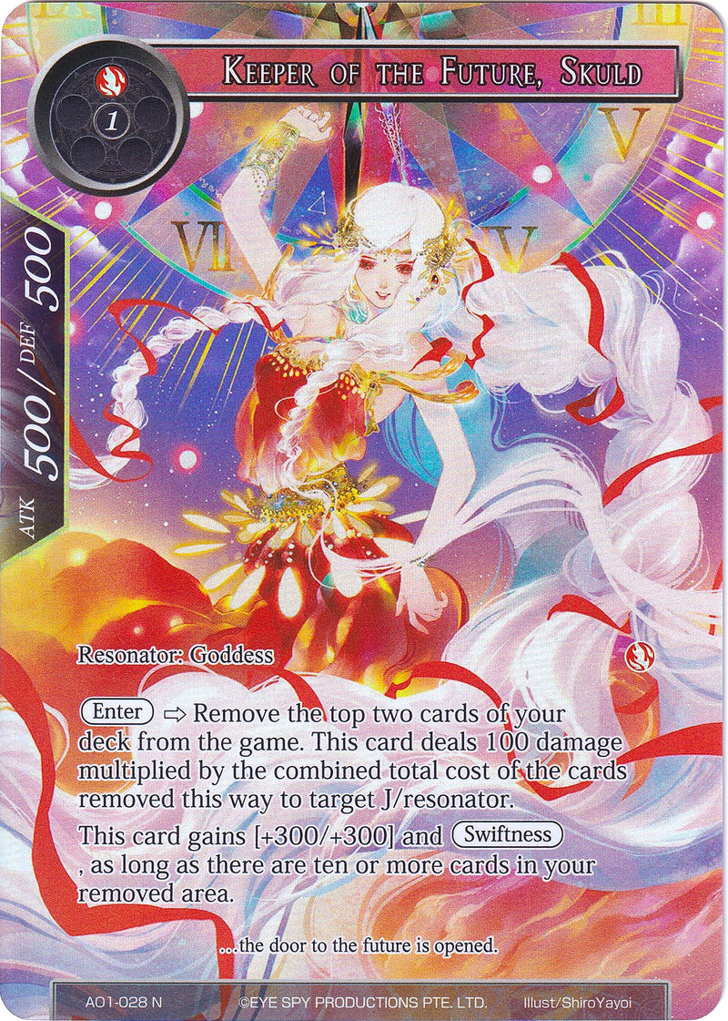 Keeper of the Future, Skuld (Full Art) (AO1-028) [Alice Origin]