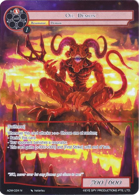 Oil Demon (Full Art) (ADW-024) [Assault into the Demonic World]