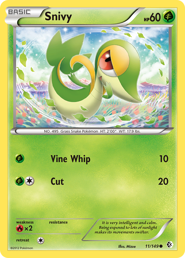 Snivy (11/149) [Black & White: Boundaries Crossed]