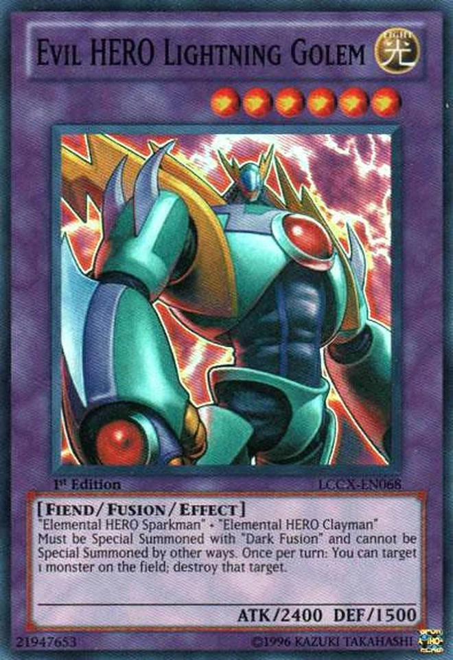 Evil HERO Lightning Golem [LCGX-EN068] Super Rare