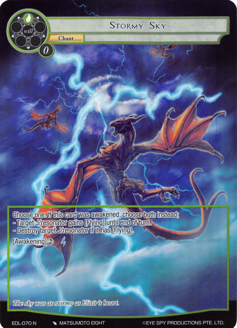 Stormy Sky (Full Art) (EDL-070) [The Epic of the Dragon Lord]