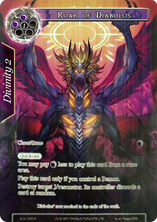 Roar of Diabolos (Full Art) (AOA-099) [Awakening of the Ancients]