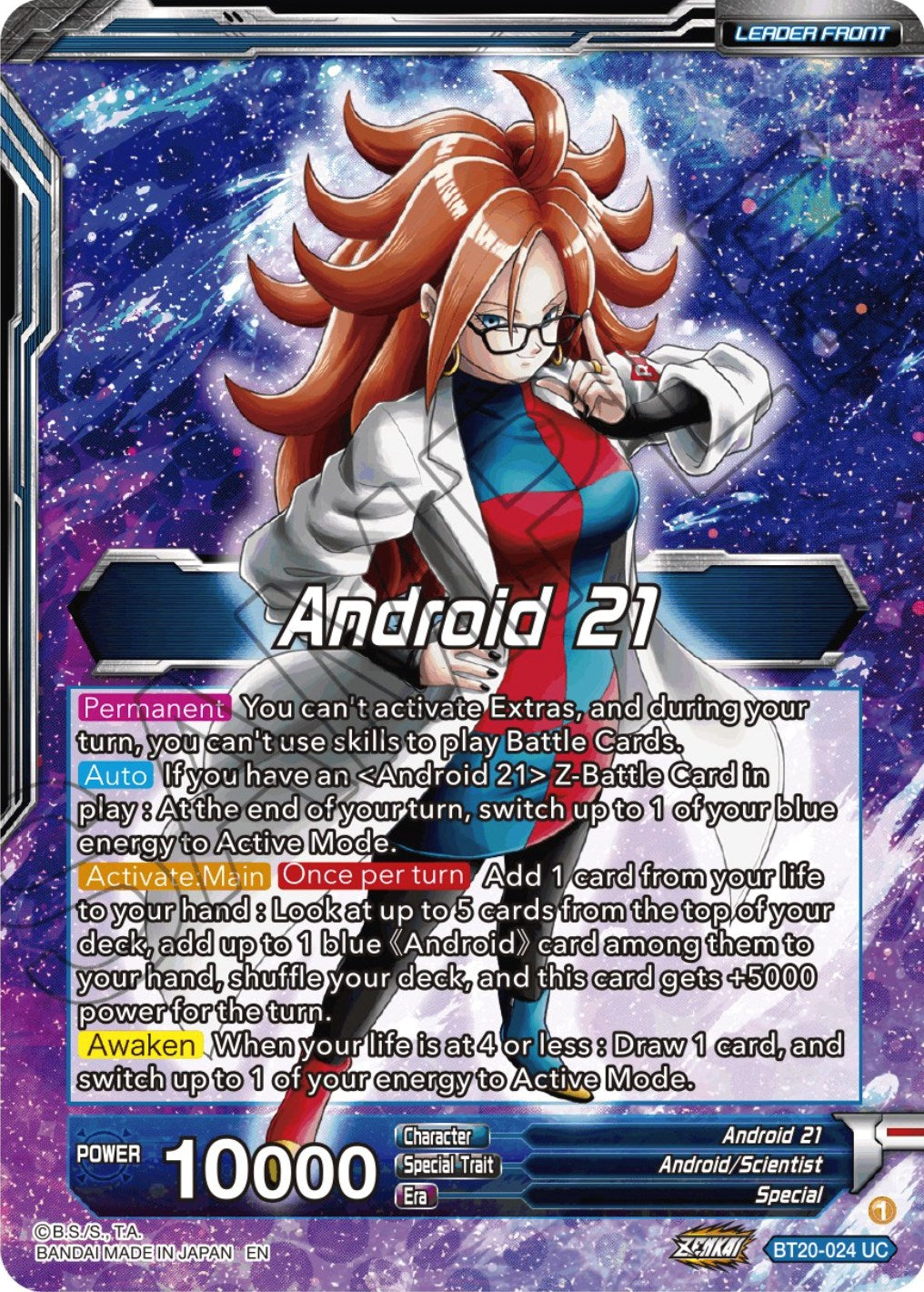 Android 21 // Android 21, the Nature of Evil (BT20-024) [Power Absorbe –  Zulus Games