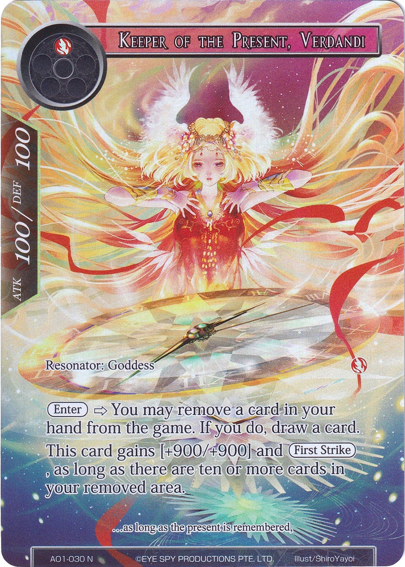 Keeper of the Present, Verdandi (Full Art) (AO1-030) [Alice Origin]