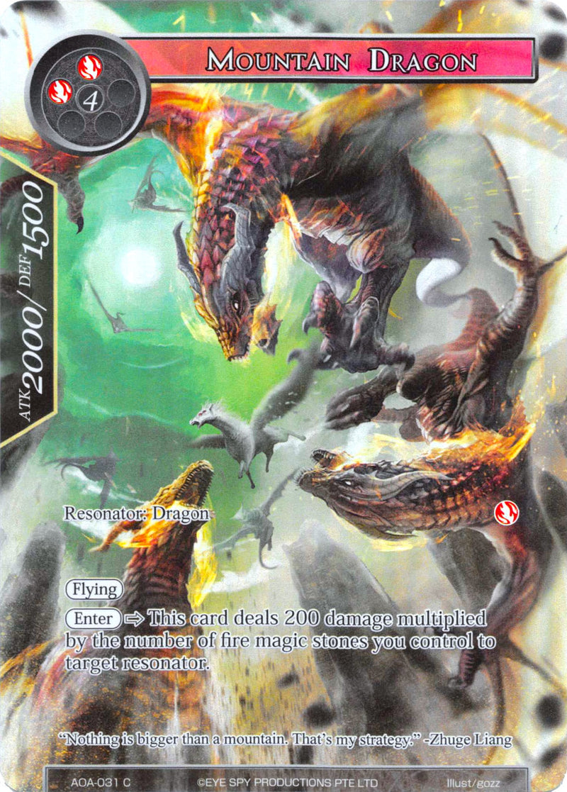 Mountain Dragon (Full Art) (AOA-031) [Awakening of the Ancients]