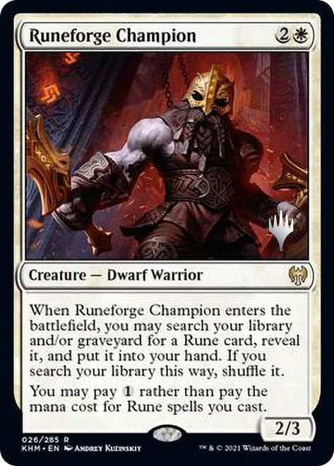 Runeforge Champion (Promo Pack) [Kaldheim Promos]