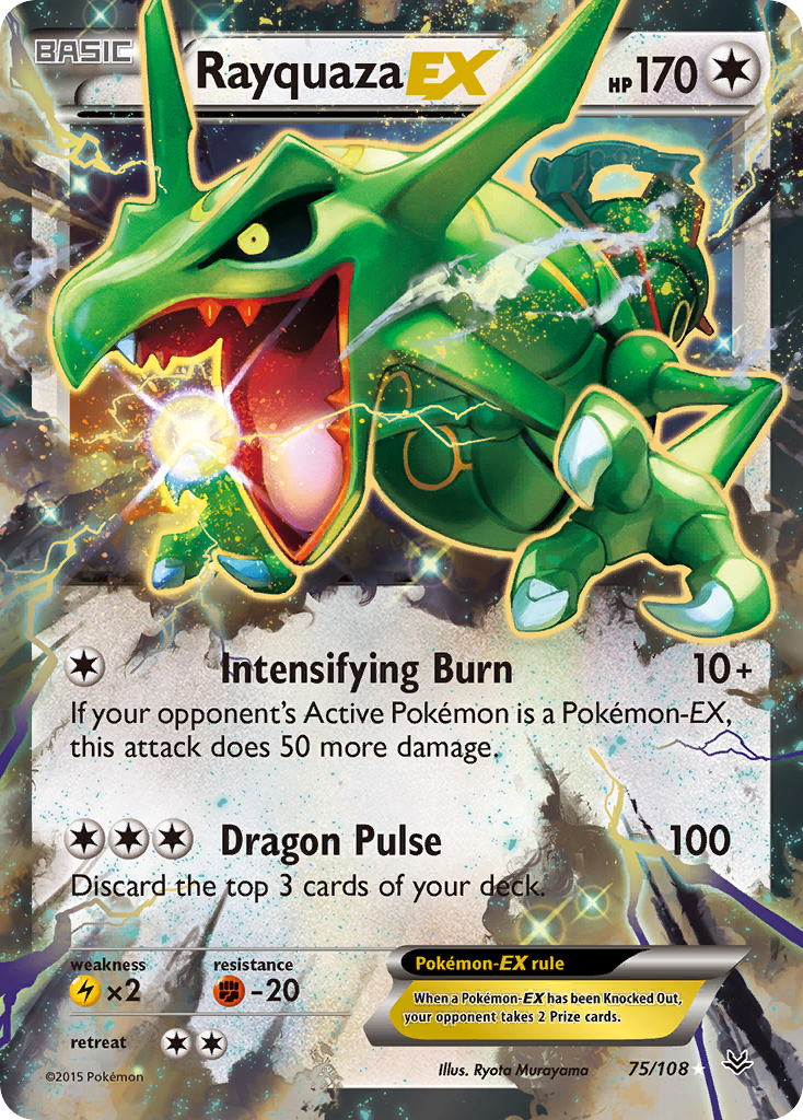 Rayquaza EX (75/108) [XY: Roaring Skies]