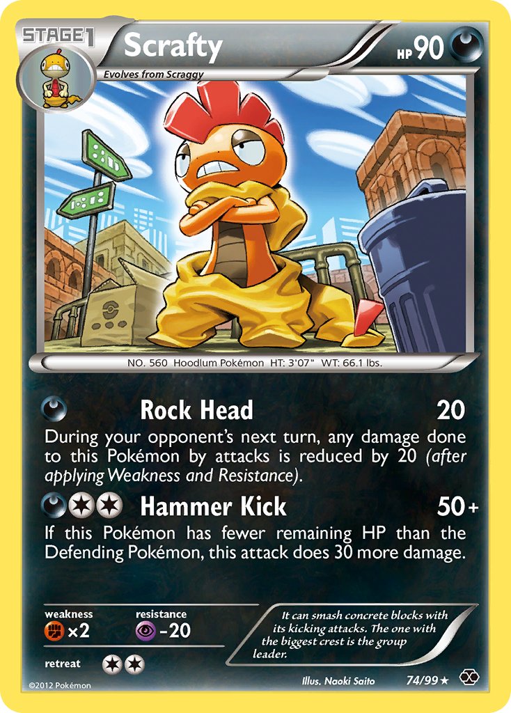 Scrafty (74/99) (Theme Deck Exclusive) [Black & White: Next Destinies]