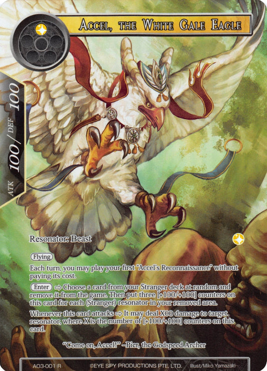 Accel, the White Gale Eagle (Full Art) (AO3-001) [Alice Origin III]