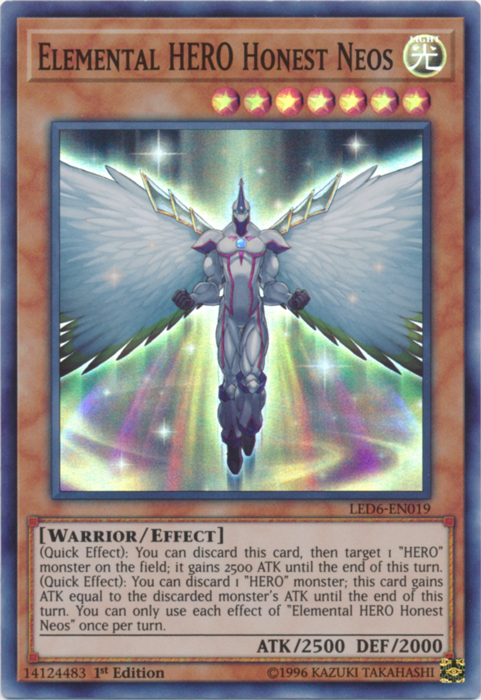 Elemental Hero Honest Neos [LED6-EN019] Super Rare